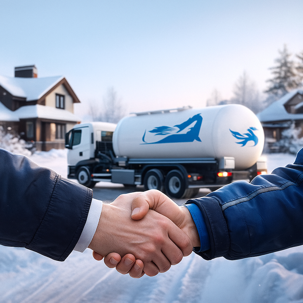 Процесс заправки газгольдера